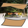 thumbnail image 4 of Beige Shade Cloth - Heavy Duty Reinforced Sun Shade Net with Grommets for Garden, Patio, Plant & Outdoor Sun Protection，6.5x6.5Ft, 4 of 5