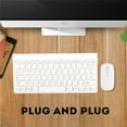 thumbnail image 4 of Ensemble Clavier et Souris Filaires USB Ultra Minces, Combo Souris Optique USB pour PC Portable, Prêt à l'Emploi, 4 of 7