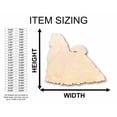 thumbnail image 2 of Unfinished Wood Maltese Dog Silhouette - Craft- up to 46" DIY 4" / 1/8", 2 of 3