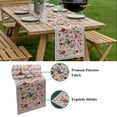 thumbnail image 5 of Pink Flowers Table Runner - 70 Inch Long, Kitchen Dining Table Runner Dresser Scarves, Spring Farmhouse Floral Leaves Vintage Farmhouse Decor for Coffee Tables Wedding Party Banquet, 5 of 8