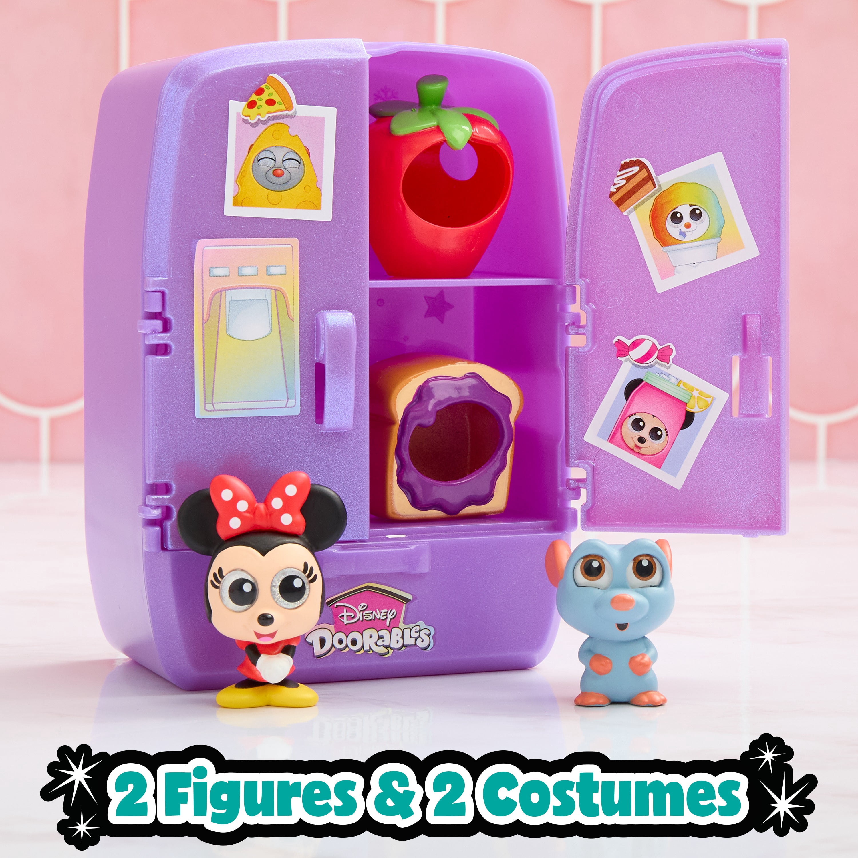 Disney Doorables Costume Foodies Collectible Figures, Includes 2 Mini Toy Figures, 36 to Collect, Kids Toys for Ages 5 and up