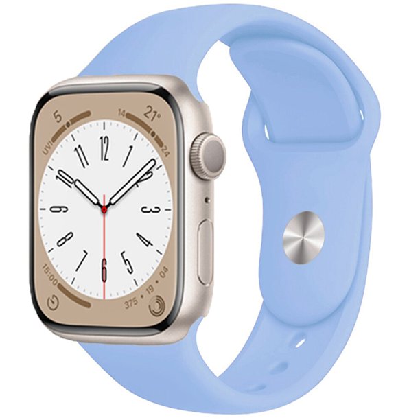 Correa de silicona para Apple Watch Band 49mm 45mm 44mm 42mm 41mm 40mm 38mm correa de reloj pulsera iWatch Series 8 7 6 5 4 3 SE banda Dengxun unisex