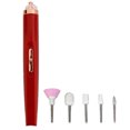 thumbnail image 1 of Electric Nail Polishing Machine, LED Lighting 5 Heads Removable High Speed Nail File Machine Rechargeable  For Pedicure For Individual, 1 of 8