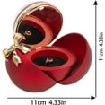 thumbnail image 5 of ASKITO Bow Jewelry Box, Rose Ring Box, Red Ring Case Necklace Earring Box, for Mom Grandma Wife Girlfriend on Mothers Day Birthday Valentines Christmas Anniversary Romantic Gifts, 5 of 7