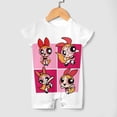 thumbnail image 3 of The Powerpuff Girls Baby Romper Short Sleeve Bodysuits Soft Rompers Summer Clothes One-Piece Jumpsuits Outfits 9-12M, 3 of 7
