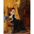 thumbnail image 3 of Carl Zewy 12x14 Black Modern Framed Museum Art Print Titled - The Letter, 3 of 5