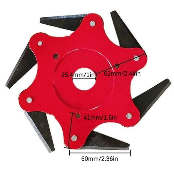 Birdeem Universel Acier 6- Lames Universelles de Désherbeur en Métal Mn65 Lame de Rechange pour Désherbeur en Acier