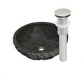 thumbnail image 3 of Novatto Absolute Stone Circular Vessel Bathroom Sink, 3 of 5