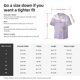 thumbnail image 5 of Fotbe Lavender Glitter Foil Stripes Camisa Estampada de Manga Corta para Hombre, Casual de Verano, Estilo Playero, Sin Arrugas-Large, 5 of 5