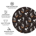 thumbnail image 3 of Lsque Jumping Skull Pattern 4" Drink Coasters Set of 4, PVC Leather Absorbent Coasters, Table Coaster Set Decorative Coffee Cup Coasters Housewarming Gift -Round Shape, 3 of 6