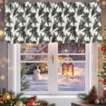 thumbnail image 5 of Valances for Windows Christmas Rod Pocket Cafe Window Treatments Valance Curtains for Kitchen Bathroom Laundry Basement Windows 60"x14", 5 of 7