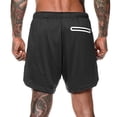 thumbnail image 3 of S SERENABLE 2 Shorts Built In Base Layer Short Pants Pocket Black XXL, 3 of 9