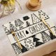 thumbnail image 1 of Christmas Placemat 4 Pieces 12x18 Inches Winter Snowflake Table Mats For Party Kitchen Dining Room Decoration, 1 of 7