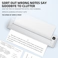 thumbnail image 2 of TFixol Compact A4 Thermal Printer with Type-C USB, 200DPI Resolution, 1000mAh Battery, and Multi-Color Options (Black/White/Blue/Pink), 2 of 7