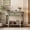Gray, variant on Narrow Console Table with Drawer, Vintage Entryway Sofa Table with Curved Corners & Open Shelf