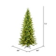thumbnail image 2 of Vickerman 7.5' x 44" Balsam Spruce Slim Artificial Christmas Tree, Warm White Dura-lit LED Lights, 2 of 4