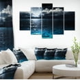 thumbnail image 3 of Designart 'Romantic Full Moon Over Sea ' Seascape Canvas Art Print, 3 of 3