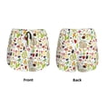 thumbnail image 5 of Picia Fall Animals Pattern Women's 2 in 1 Athletic Running Shorts High Waisted Workout Casual Gym Sweat Shorts with Comfy Liner Zipper Pockets-Small, 5 of 9