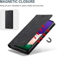 thumbnail image 5 of KONEE Phone Case Compatible with Samsung Galaxy A22 5G,Leather Case PU Leather Flip Phone Case with [Card Slot] [Stand Function], Foldable Phone Case for Samsung Galaxy A22 5G Case - Black, 5 of 8