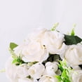thumbnail image 4 of Wedding Bouquets for Bride Bridesmaid Bouquet Ivory Bridal Bouquet Artificial Roses for Wedding Church Home Decoration, 4 of 7