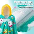 thumbnail image 3 of Kids Hooded Towels - Soft and Absorbent Bath, Beach, Swim Pool 60"x35" Large Towel Cover Up for Boys and Girls Robot Robot, 3 of 6