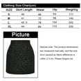 thumbnail image 3 of Minifalda corta ajustada con cremallera en la espalda y cintura alta con estampado de leopardo para mujer,Negro,XL, 3 of 6