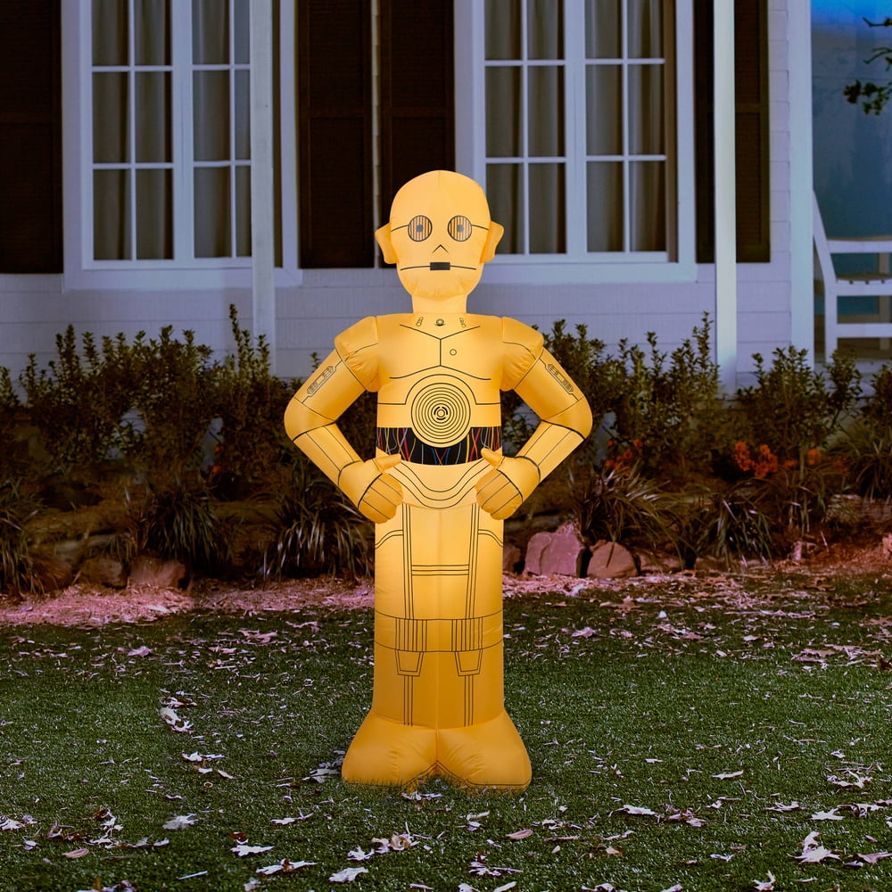 Star Wars 4.5' Tall Star Wars C3PO Halloween Airblown Inflatable