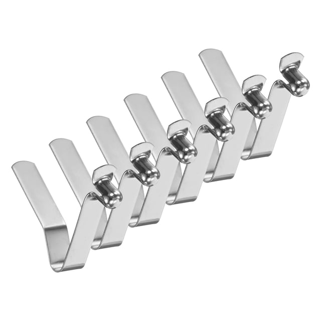 Uxcell Paquete de 6 Clips para Remo de Kayak 6mmx35mm Pin Único en Forma de V de Acero de Resorte