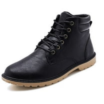 Men's Hiking Boots Waterproof Casual Boots for Men,High-top British style motorcycle work shoes,Retro leather boots