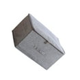thumbnail image 1 of Caja de almacenamiento de ropa para el hogar, dormitorio, organizador de ropa interior de algodón y lino con tapa Simple, contenedor de Almacenamiento y organización del hogar Gris, 38*26*15 CM S Naiovety HA077426-01, 1 of 6