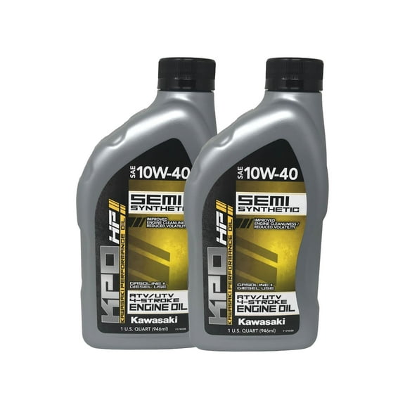 Kawasaki OEM KPO Semi Synthetic ATV/UTV Oil Quart K61027-300-01Q - 2 Pack