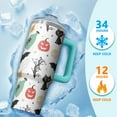 thumbnail image 4 of 30oz Halloween Tumbler with Handle – Haunted Skull Drinkware with Lid and Straw – Creepy Aesthetic Travel Cup – Trick or Treat Gifts, 4 of 5