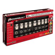 Powerbuilt 81 Piece Solutions Socket and Bit Set for Specialty and Damaged Fasteners - 642568