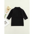 thumbnail image 4 of Faithtur Girls Casual Coat Solid Color Long Sleeve Cardigan with Pockets, 4 of 9
