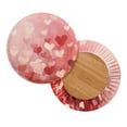 thumbnail image 2 of Renewold Bar Round Stool Cover 13-15 Inch Breathable Stretch Circle Stool Slipcover Dustproof Vanity Seat Cushion Cover Valentine's Day Decor, 2 Count, Pink Heart Oil-painting, 2 of 6