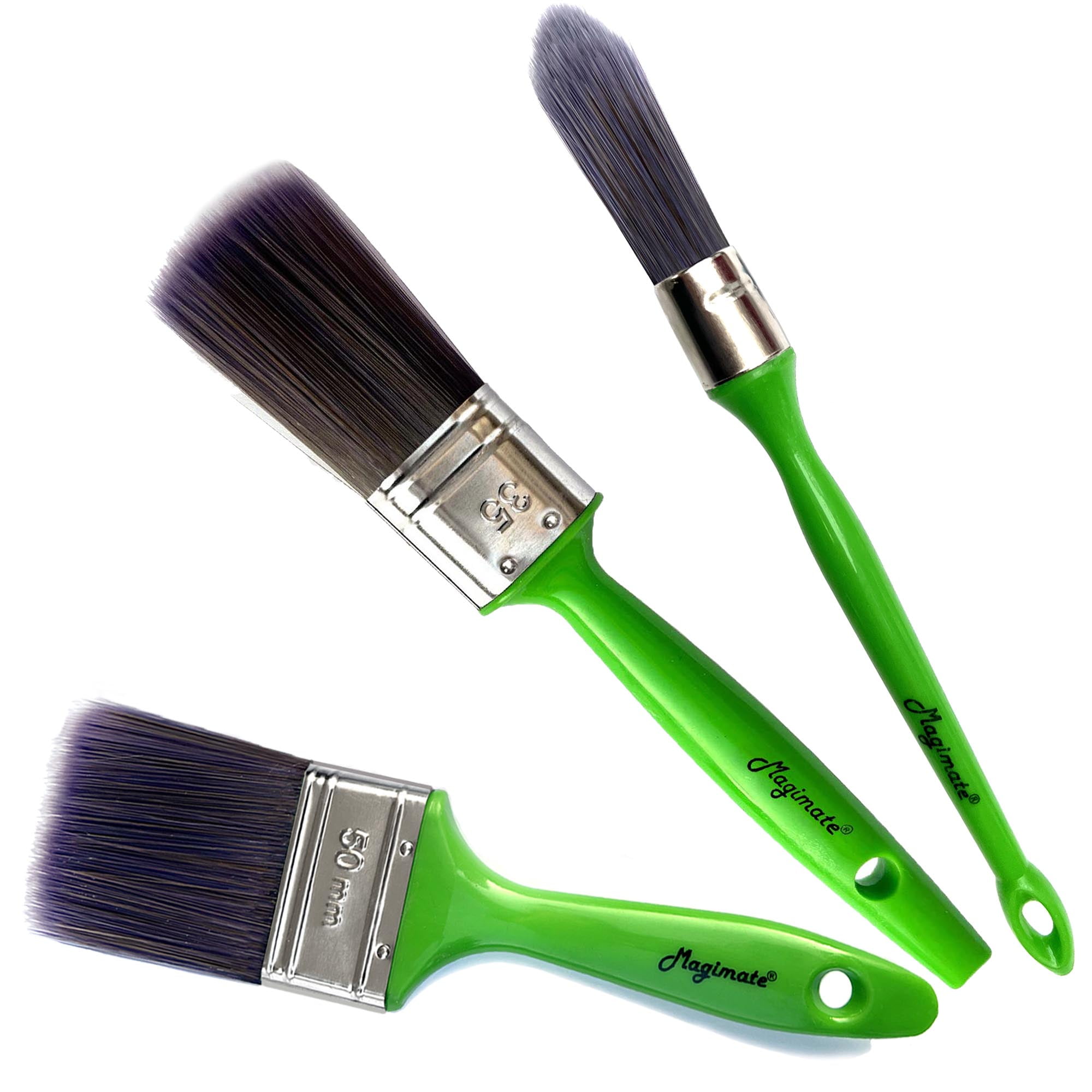 3 Pcs dry brush stencil paint Art Crafts Paint Brushes Cabinets
