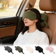 thumbnail image 7 of Travel Pillow,Integrated Mask Attachment Combines Neck Support and Full Light Blockage In One Unit,Memory Foam U Shaped Cushion for Airplane Ride and Office Midday Nap Relaxation(Pink), 7 of 7