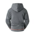 thumbnail image 3 of Hooded Jackets for Men 2025 Fall Winter Long Sleeve Fleece Lined Zip Up Hoodie with Pockets Outerwear Coat Sweatshirt, 3 of 8