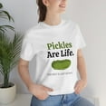 thumbnail image 6 of Pickles Are Life T-shirt Unisex, Funny Pickle Lover Short Sleeve Nostalgic Tee, White, 3XL, 6 of 9