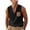 Black, variant on Horkkom Tank Tops Men V Neck Solid Color Sleeveless Shirts Summer Casual Loose Muscle Shirts with Pokcet