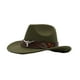 thumbnail image 1 of Sombrero de vaquero elegante, sombrero de vaquera para vacaciones, hombres, mujeres, viajes, rendimiento. Verde, 1 of 9