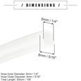 thumbnail image 4 of Universal Oil Gas Fuel Line Hose, Pneumatic Air Tube Tubing Hose for Engine Fuel Brake System or Fluid Transfer, 10ft 300cm 1/4" ID, Nylon, White, 4 of 7