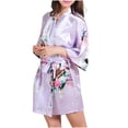 thumbnail image 1 of LSLJS Cardigan Imprimé Ample pour Femmes Ceinture Peignoir Court, Robes Cadeaux pour Femmes, 1 of 3