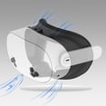thumbnail image 2 of 3-in-1 Face Interface Bracket Compatible With Meta Quest 3S with PU Foam Cushion & Silicone Nose Pad Set for VR Headset Accessories-Black, 2 of 6