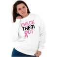 thumbnail image 3 of Breast Cancer Check Them Out BCA Women Crewneck Sweatshirt Brisco Brands S, 3 of 6