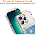 thumbnail image 4 of Wallet Case for iPhone 13 Pro Max with 3 Credit Card Holder Slot Shockproof Hybrid Heavy Duty Protection Clear Phone Cover Compatible with iPhone 13 Pro Max 6.7 Inch, 4 of 6