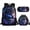 Galaxy Sky Wolf Pattern, variant on Jeiento Galaxy Wolf Backpack for Boys Bookbag and Lunch Box Set 17 Inch School Bag with Lunch Bag Pencil Case 3rd Grade Kindergarten Book Bag Adjustable Travel Daypack