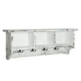 thumbnail image 4 of Alaterre Furniture Country Cottage Coat Hooks and Bench Set, White Antique Finish, 4 of 10