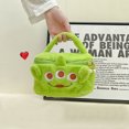 thumbnail image 4 of Bolsa de maquillaje Cute Cartoon Cosmetic Brush Organizador de artículos de tocador para niñas Green, 4 of 9