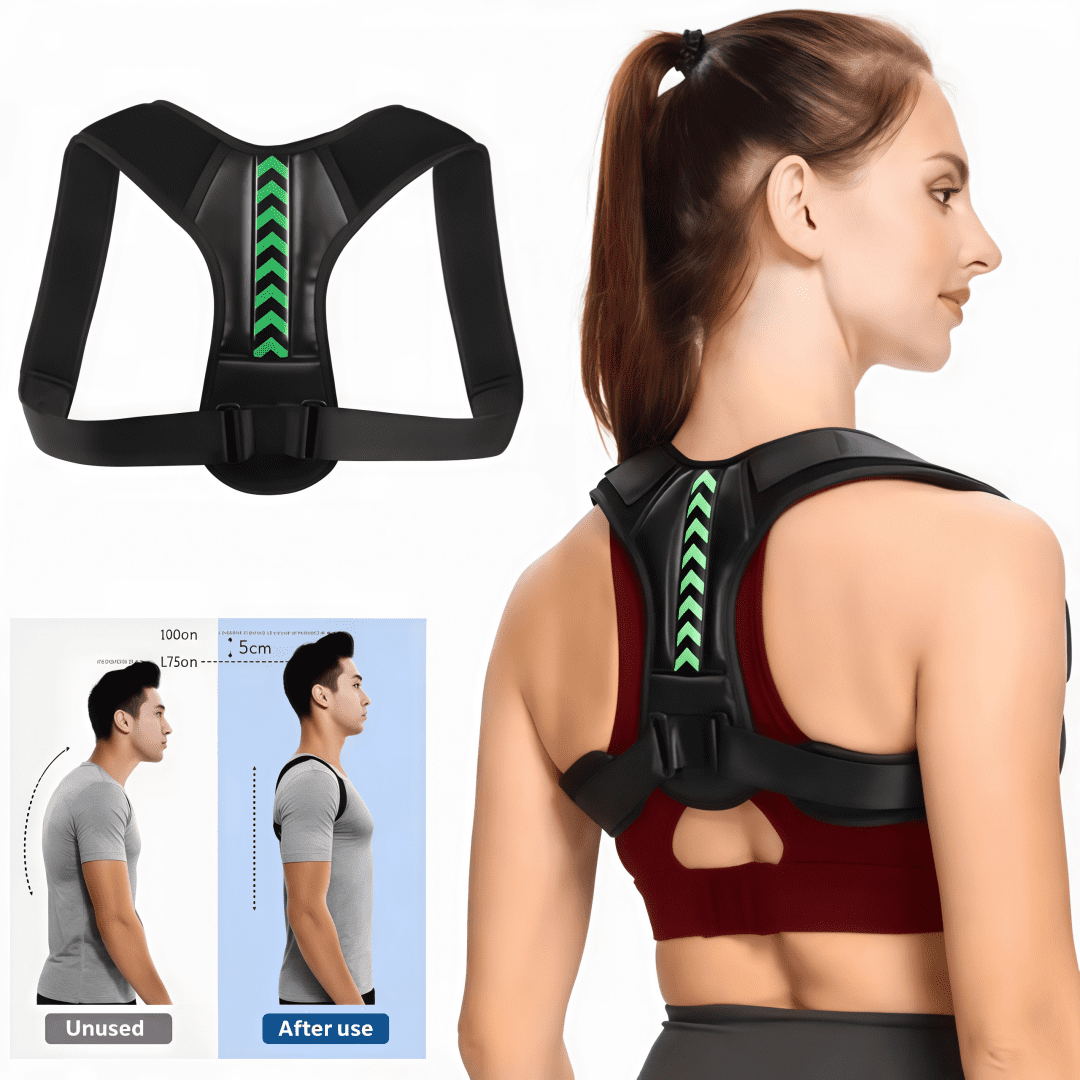 10Pcs Adjustable Back Posture Corrector Belt, Breathable Hunchback Correction Support Brace, Comfortable Spine Straightener for Men Sitting Posture Correction